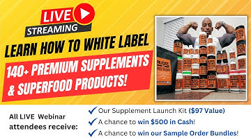 LIVE - How To Start a 6-8 Figure Private Label Supplement Brand!