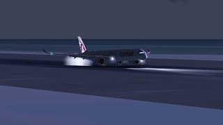 [RFS Real Flight Simulator#451]Qatar Airways A350-1000|Dubai-Doha|{50min}