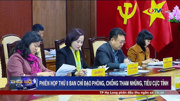 Phiên họp thứ 8 Ban Chỉ đạo phòng, chống tham nhũng, tiêu cực tỉnh