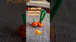 DIY Diamond Knot Paracord Pumpkin #knot #craft #halloween