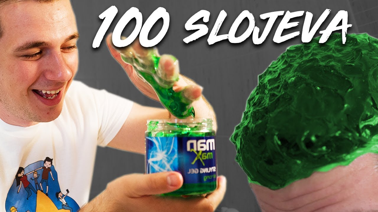 100 SLOJEVA GELA ZA KOSU!