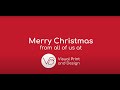 A very merry christmas from visual print and design