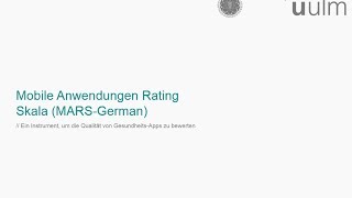 MARS - Mobile Anwendungen Rating Skala