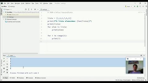 Python programozás - Alapismeretek 6. rész - FOR-ciklus