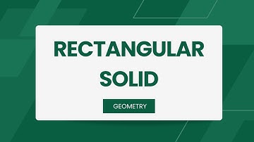 Rectangular Solid - Math Lessons - GRE Preparation for Beginners