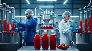 Inside a MASSIVE Strawberry Juice Factory! 10,000 Bottles Per Hour