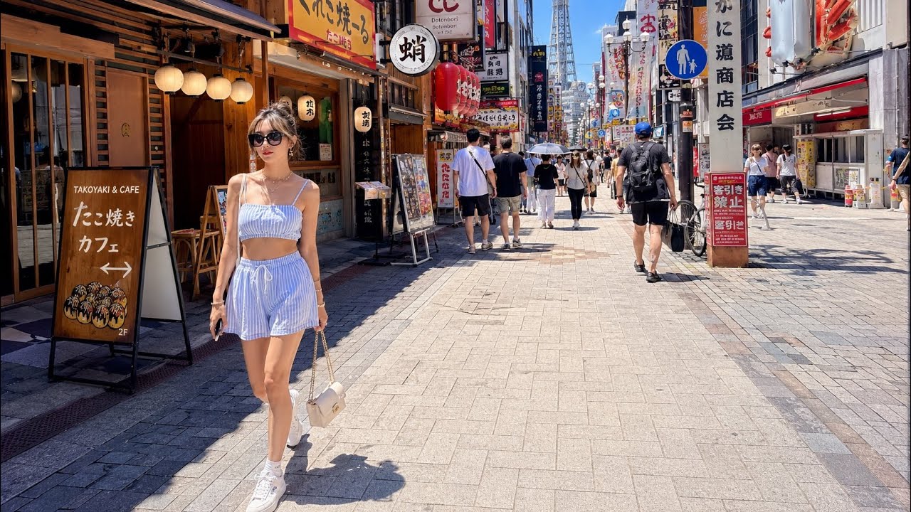 Οσάκα Ιαπωνία 🇯🇵 — Μια Ιαπωνική Περίπατος 4K HDR – Video