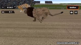 Crazy Wild Animal Racing Battle "Lion Vs Tiger"- Android Gameplay #4 | DishoomGameplay screenshot 4