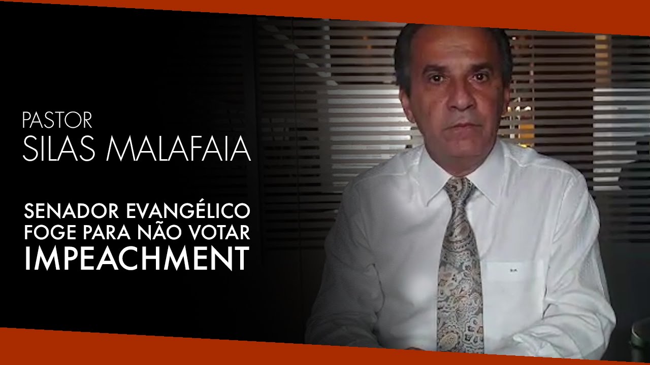 Senador Evangélico Foge Para não Votar no Impeachment