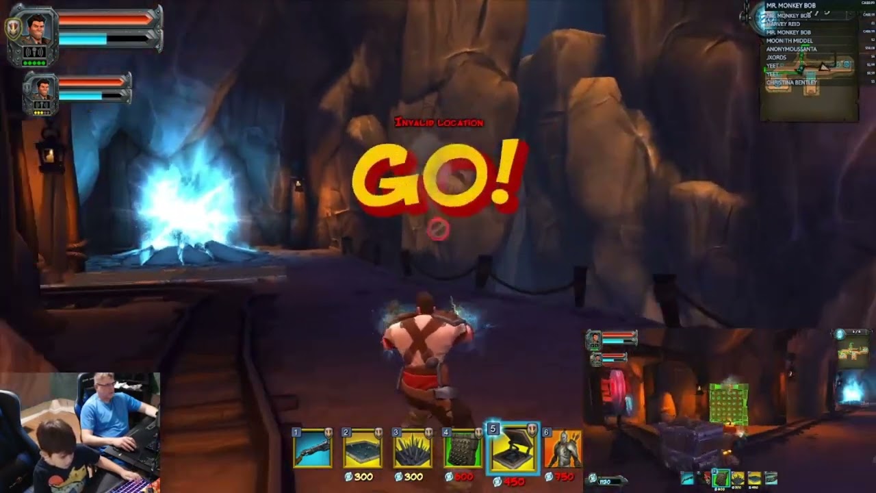 Father and Son online multiplayer CO-OP Orcs Must Die! 2 steam game