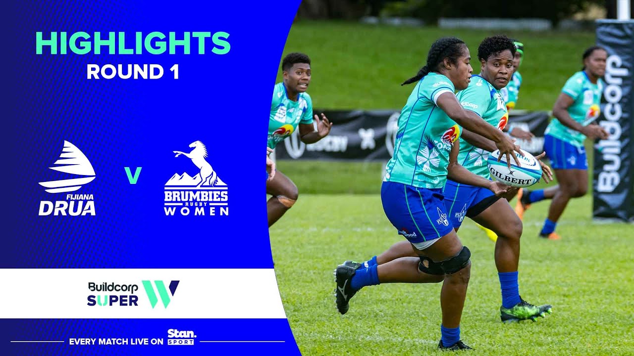 2023 Super W Round 1 Fijiana Drua vs Brumbies Highlights