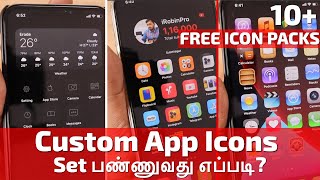 iPhone CUSTOM APP ICON Set பண்ணுவது எப்படி? | 10+ FREE Icon Packs screenshot 4