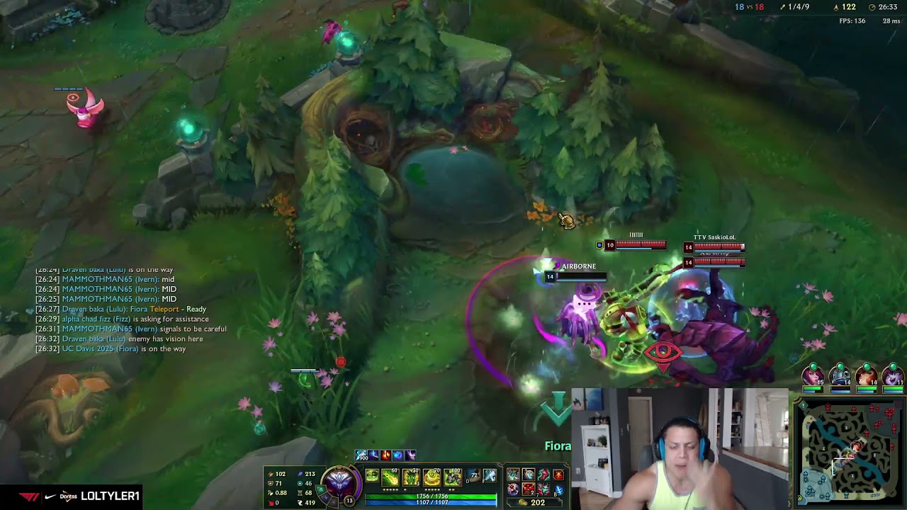 Tyler1 losing it on stream again