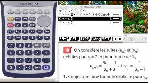 Suite récurrente sur Casio