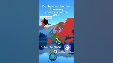 Trying to get a subscriber from every country in Europe 2 # #geographythroughmaps  #europe