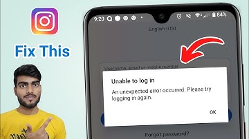 Fix Instagram unable to login problem (An unexpected error occurred)