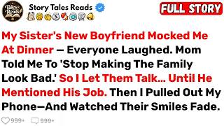 My Sister's New Boyfriend Mocked Me At Dinner—Everyone Laughed... Until... - Best Reddit Stories