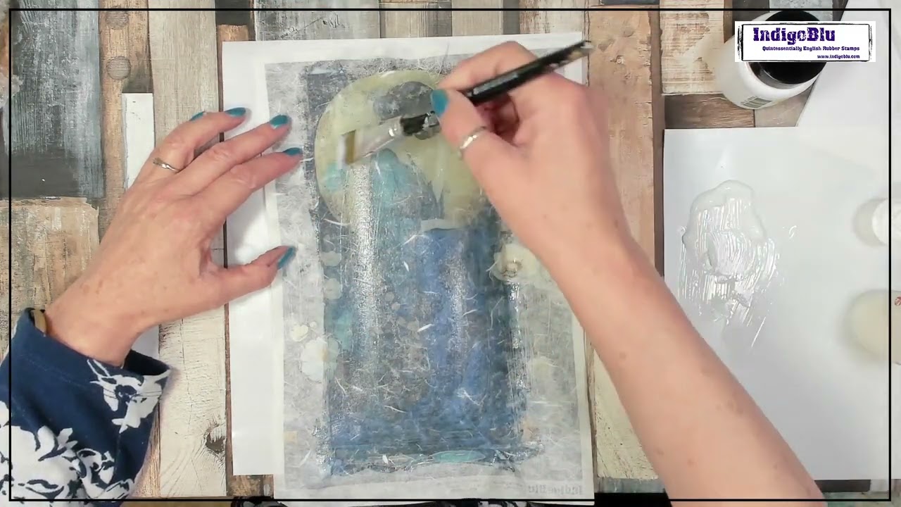 How to decorate a Glass Dish with Rice Paper