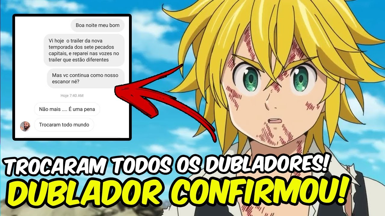 Dublagem em português anunciada para Nanatsu no Taizai