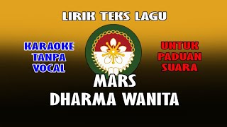 MARS DHARMA WANITA PERSATUAN karaoke tanpa vocal instrumental cocok untuk paduan suara