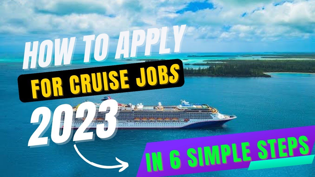 How to Apply For Cruise Jobs Online - YouTube