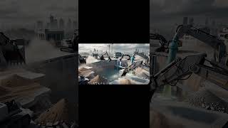 AI Robots Finish Smart Survival Living Space#undergroundcity #interiorconstruction#aiconstruction