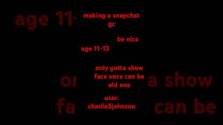 making a snapchat gc #snapchat #join #groupchat