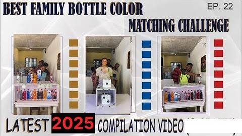 🆕 FAMILY GAME SHOW‼️- BEST FUN & AMAZING BOTTLE COLOR MATCHING CHALLENGE - 2025 COMPILATION VIDEO