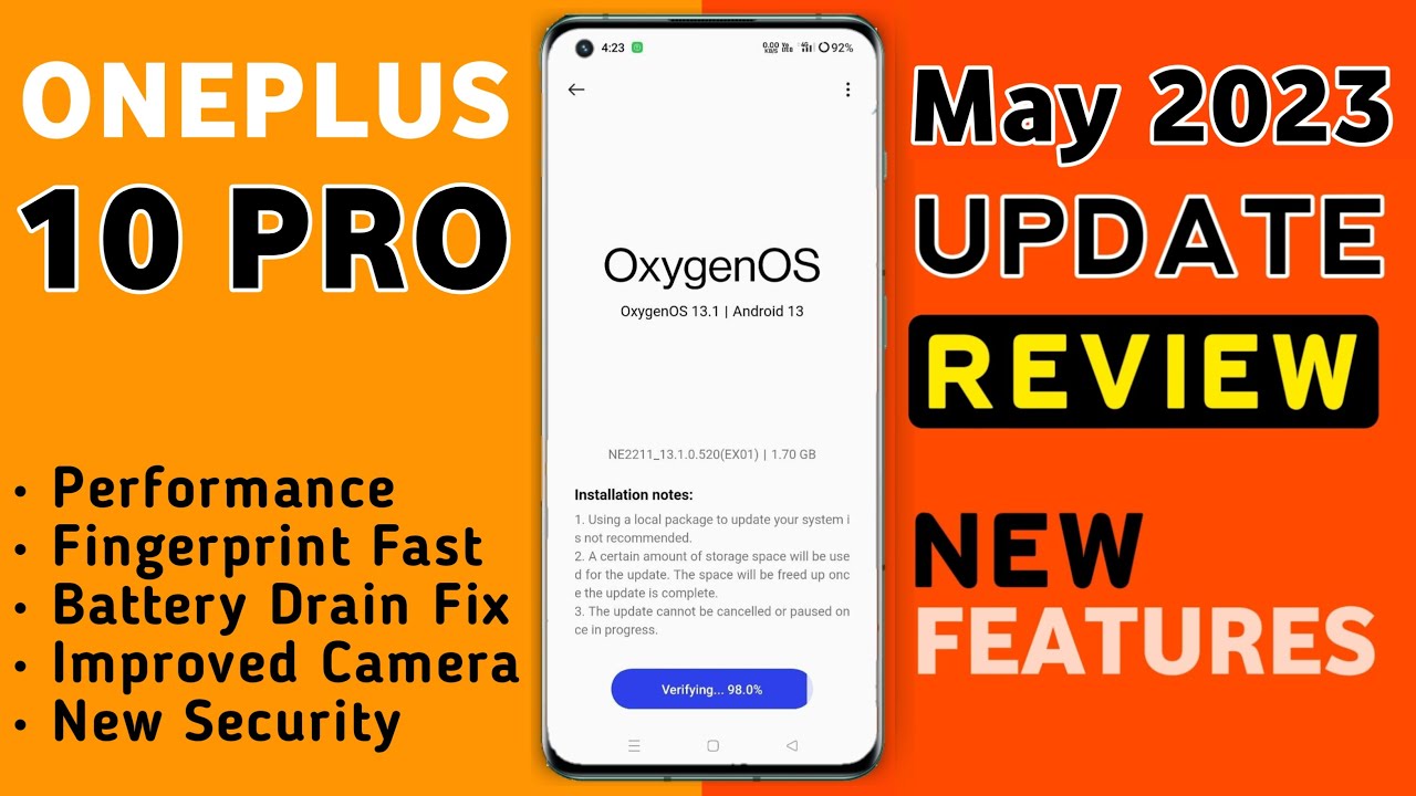 Oneplus 10 Pro 5G May 2023 New Update (Hasselblad Watermark) Big Update ...