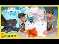 Surprise Dragon & Toy Car Hunt! Osmo Hot Wheels MindRacers Challenge with Aaron vs LB & Big Dinosaur