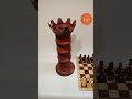 Сhess Queen. Handmade, wooden Chess Tower. Perfect Christmas gift