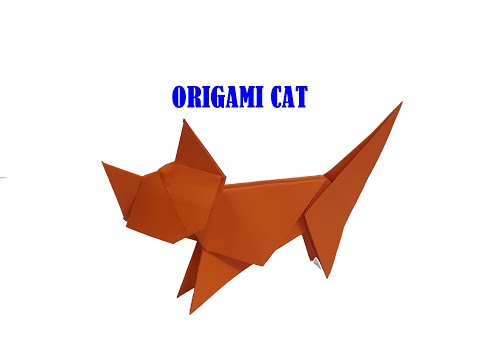 How To Make An Origami Cat  | Origami Cat Easy