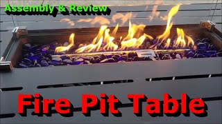 Fire Pit Table - Assembly Review - Enjoy Your Back Yard