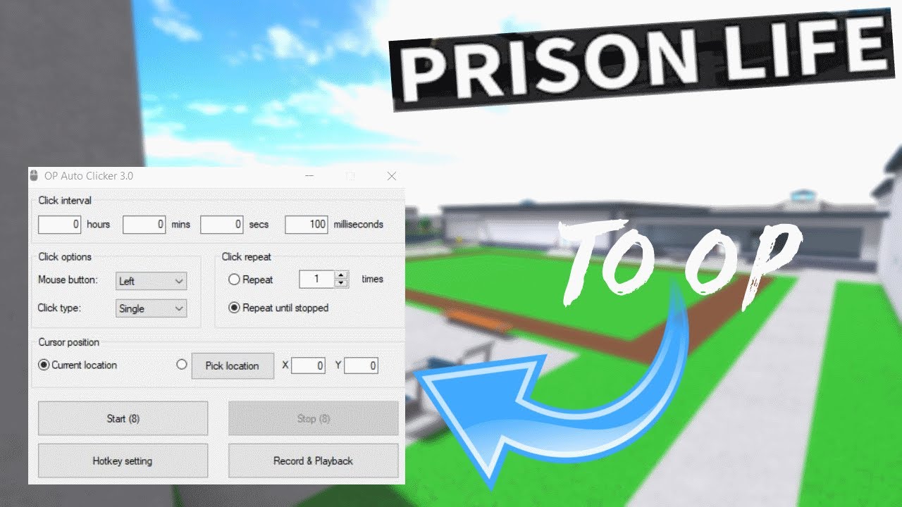 ROBLOX Prison Life  M9 + AUTOCLIKER is TO OP 