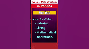 Types of Data Structures in Pandas - Q&A | Series and DataFrame
