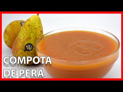 COMPOTA de PERA CASERA. Receta fácil y rápida.