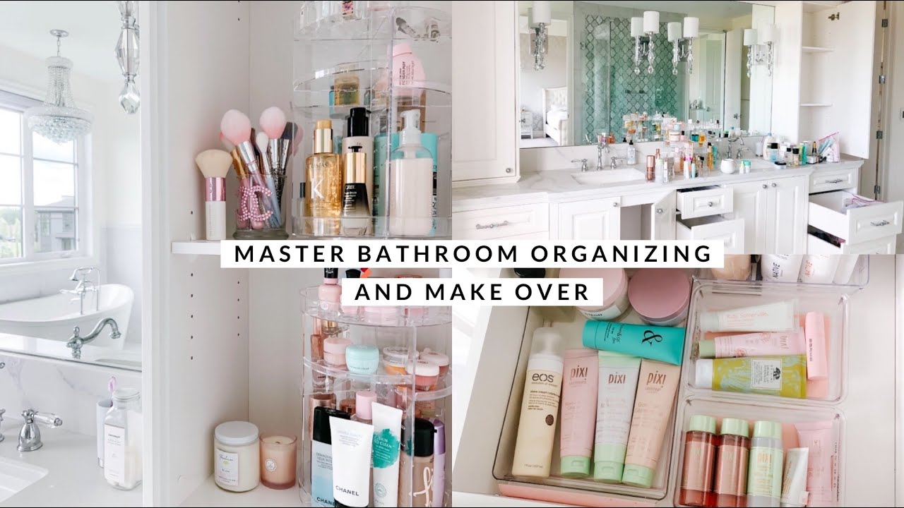 MASTER BATHROOM ORGANIZING & MAKEOVER VLOG!🏔🏠