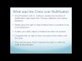 The Tariff of Abomination and the Nullification Crisis in American History