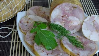 Как сделать куриный рулет в оболочке. Ветчина куриная в оболочке.(Как в домашних условиях сделать куриный рулет (куриную ветчину) в оболочке. Оболочка для ветчин и колбас:..., 2016-06-16T12:00:04.000Z)