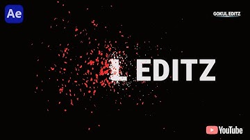 Particle Text Disintegration Animation in After Effects - After Effects Tutorial | No Plugins Used