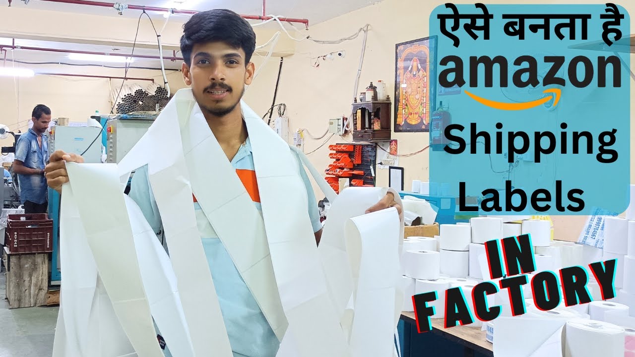ऐसे बनता है Amazon Shipping Labels | Manufacturing Process of Shipping Labels in Factory |