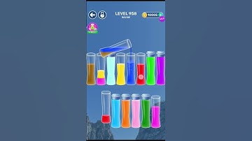 #level =958#watersort #shortvideo #games