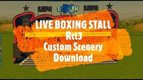 RollerCoaster Tycoon 3 Custom Scenery Download LIVE BOXING STALL Rct3 Custom Content