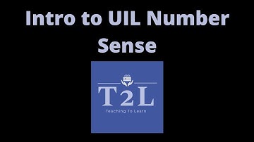UIL NUMBER SENSE:  An introduction to the coolest mental math competition!