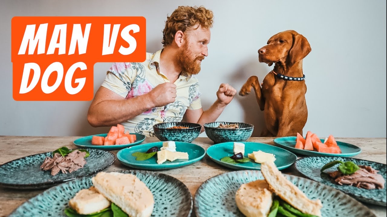 Man vs Dog [Food Eating Contest] Challenge 2020!