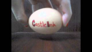 Peeling an Egg to reveal Castle Ink