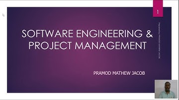 Software Engineering & Project Management Part 1 (Malayalam) by Pramod Mathew Jacob