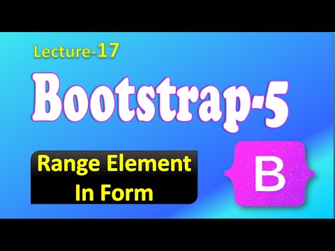 Range Element | Range In Bootstrap 5 | Bootstrap Tutorial For Beginners.