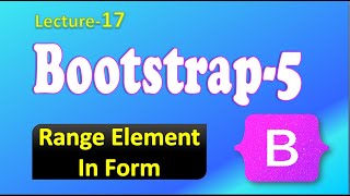 Range Element | Range In Bootstrap 5 | Bootstrap Tutorial For Beginners.