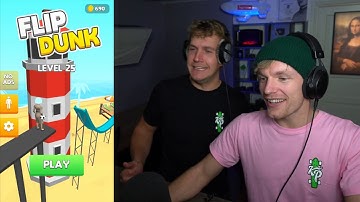 FLIP DUNK BASKETBALL MET BAS! 🏀 😂